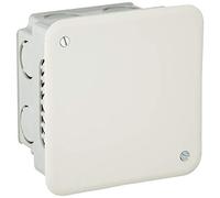 Kopp 341204008 Boîte de dérivation encastrée en matière Isolante avec Cache 80 x 80 x 50 mm, Blanc