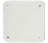 Kopp 341304001 Boîte de dérivation en matériau isolant avec couvercle encastré 100 x 100 x 50 mm, Noir