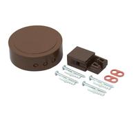 Kopp 342006081 Baldaquin de dérivation avec crochet de suspension et matériel de fixation Marron