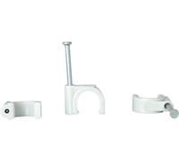 Kopp 342704080 Cavalier 342704080 Plage de Ø du faisceau 7 à 10 mm gris 50 pc(s)