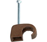 Kopp 342706082 Cavalier 342706082 Plage de Ø du Faisceau 7 à 10 mm Marron 50 pc(s)