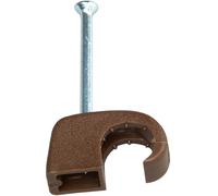 Kopp 342706082 Cavalier 342706082 Plage de Ø du faisceau 7 à 10 mm marron 50 pc(s)