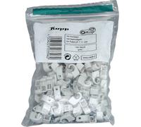 Kopp Colliers de serrage 345604080 7 à 10 mm gris, aiguilles acier 30 mm, 100 pièces