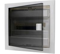 Kopp Boîte à fusibles encastrée 346001004 – 12 pôles, porte plastique Gris/Noir