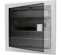 Kopp 346001004 Boîte à fusibles encastrée avec Porte en Plastique 12 pôles Gris/Noir