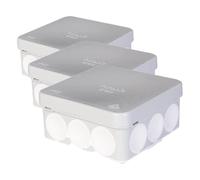 Kopp 347101008 Boîte de dérivation en saillie Coupe-Vent Gris 80 x 80 x 37 cm (Lot de 3)