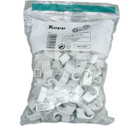 Kopp 348304091 Cavalier 348304091 Plage de Ø du faisceau 10 à 14 mm gris 100 pc(s)