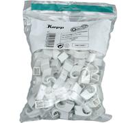 Kopp 348304091 Cavalier 348304091 Plage de Ø du faisceau 10 à 14 mm gris 100 pc(s)