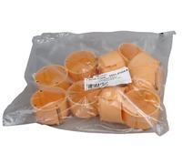 Kopp 349101048 Lot de 10 boîtiers d'interrupteur en matière Isolante pour Mur Creux Ø 68 mm Profondeur 47 mm, Orange