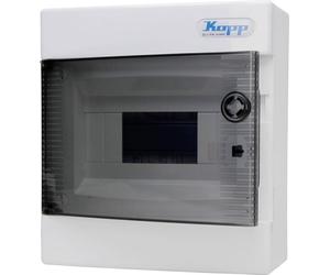 Kopp 350915041 Boîtier de distribution Nombre de divisions = 8 Nbr de rangées = 1 Contenu 1 pc(s)