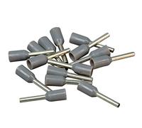 Kopp 354408091 Embouts galvanisés avec Collier Plastique 0,75 mm² Gris - Lot de 100