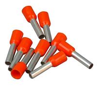 Kopp 354412092 Lot de 25 Embouts de câble avec col en Plastique Orange 4 mm²