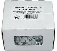 Kopp 355401019 Cavalier 355401019 Plage de Ø du faisceau 7 à 11 mm gris 200 pc(s)