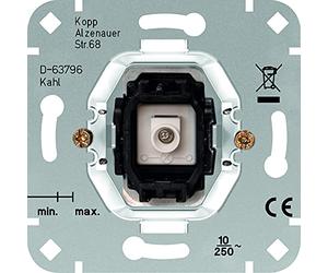 Kopp 50470000 Lot de 10 interrupteurs avec borne N et lampe néon
