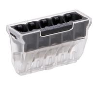 Kopp 55566397 Lot de 10 bornes à emboîter 3 Broches pour échelle Rigide 1,5 à 2,5 mm Transparent, Noir, 55566400