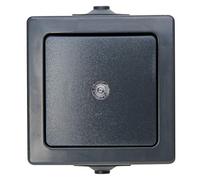 Kopp 566315004 Nautic Interrupteur encastré pour pièce Humide 250 V (10A) IP44 Anthracite