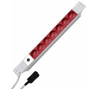 Kopp 933704013 Versal 7 positions de professionnel avec milieu schutzk.. de H, 2 m, wiederanschließbar secteur avec fiche, 250 VAC 10 Amp