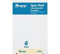 Kopp 945101059 Rivo Lot de 6 prises de terre avec protection de contact