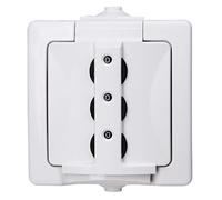 Kopp 955002016 Serrure à Combinaison Nautic Prise verrouillable pour pièces humides Montage en saillie Blanc Arctique