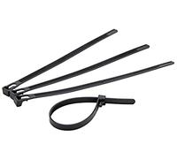 Kopp 99965146 Lot de 50 Serre-câbles refermables Noir