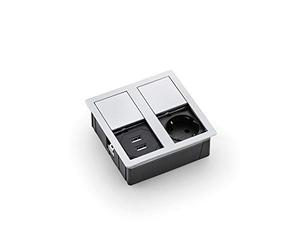 Kopp ASA 939645015 Prise USB encastrée Aspect Acier Inoxydable 2