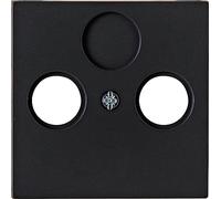 Kopp Athenis 373550180 Cache pour prise TV/RF Noir mat