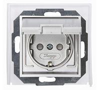 Kopp Athenis 954047087 Prise Contact encastrée pour pièce Humide Acier