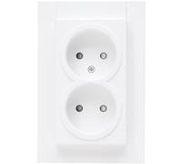 Kopp Athenis BL-M prise sans terre 2x, arctique mat, 950032081