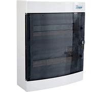 Kopp Boîte de Distribution saillie avec Porte 2 rangées pour 24 poteaux Gris/Noir 350912048