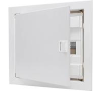 Kopp Boîtier de Distribution encastré et paroi Creuse avec Porte en métal, Blanc, 340511000