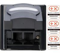 Kopp Boîtier vide pour locaux humides en saillie, pour 2 modules CAT, IP44, Blue Electric, anthracite (109915001)