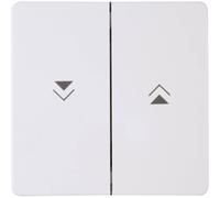 Kopp Cache Interrupteur pour stores, Bouton-poussoir pour stores HK05 blanc