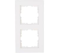 Kopp Cadre de finition 2p. HK07r-blanc 402629005, Bouton + interrupteur, Blanc