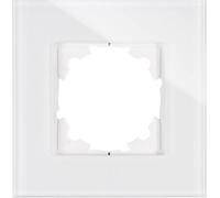Kopp Cadre en verre 405302008 1f.HK07/ATHblanc, Bouton + interrupteur, Blanc