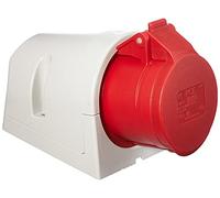 CEE-DOSE 3-16 - Prise femelle CEE, 400 V, 16 A, rouge, saillie