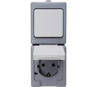 Kopp Combinaison apparente pour pièces humides, standard, gris