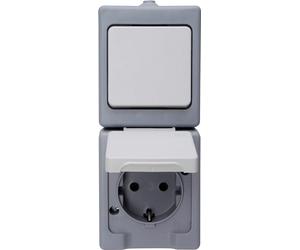 Kopp Combinaison apparente pour pièces humides, standard, gris