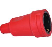 Kopp Contrast Plug RA Rubber Red 16A - 180412000 [5 Pieces]