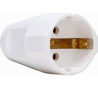 Kopp Contrast Plug RA Synthetic 16A Arctic White - 182102006 [10 Pièces]