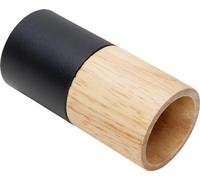 Kopp Couvercle/manchon pour douille isolante E27, diamètre 50 mm, longueur 105 mm, matériau aluminium et bois, couleur noir/bois, 342816016