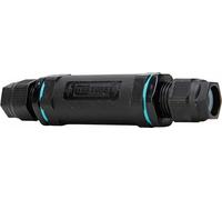 Kopp Douille de raccordement pour câble 5 broches pour câble de diamètre 7mm-13.5mm, classe de protection IP68/IP66.5x2.5mm², couleur: noir, 372602086