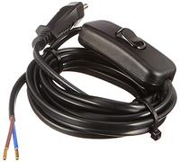 Kopp Euro Câbles avec Interrupteur intermédiaire, 140305098, Noir