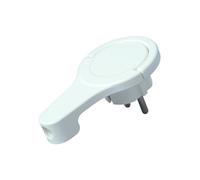 Kopp fiche coudée plastique extra-plate arctique - blanc