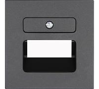Kopp HK07 - Cache UAE, sortie oblique, 1-2 connexions, couleur : anthracite, lot de 5, 371715002