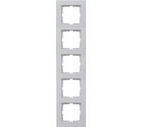 Kopp HK07 Cadre de finition pour 5 prises Gris mat