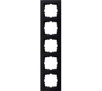 Kopp HK07 Cadre de finition pour 5 prises Noir mat