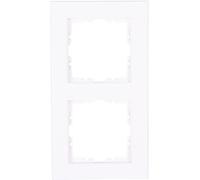 Kopp HK07 Cadre de recouvrement 2 prises Blanc arque