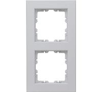 Kopp HK07 Lot de 10 cadres de finition pour 2 prises Gris mat