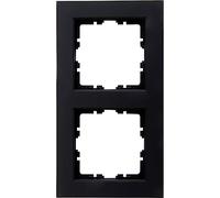 Kopp HK07 Lot de 10 cadres de finition pour 2 prises Noir mat