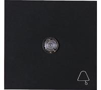 Kopp HK07 Lot de 5 bascules à bascule avec lentille et symbole de cloche Noir mat